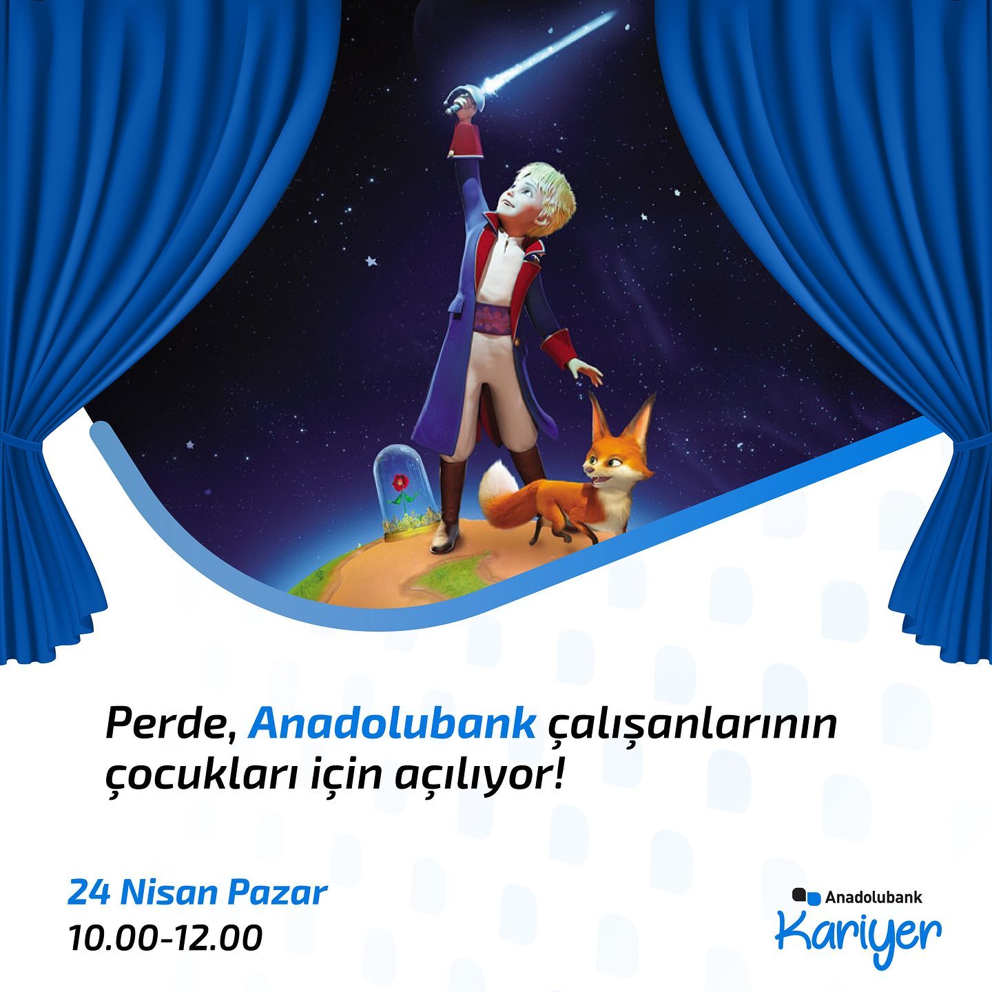 Perde, Anadolubank çalışanlarının çocukları için açılıyor! - 0